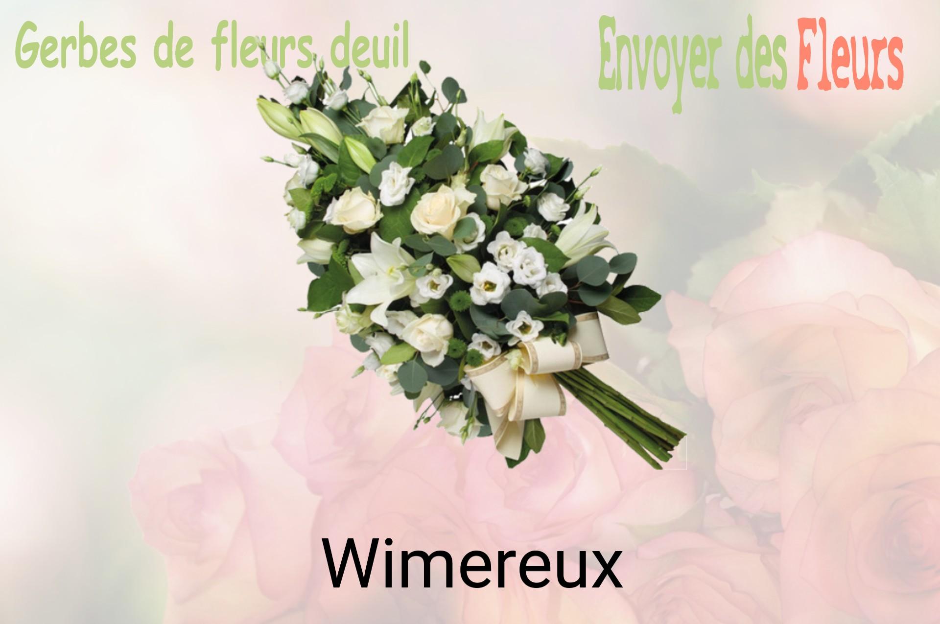 Gerbe de fleurs de deuil livrée à Wimereux